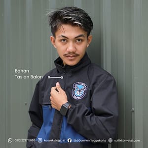 Bikin Jaket Windbreaker Custom Desain Bebas Mulai 12 PCS, Pakai Bahan Premium & Bergaransi 100%!